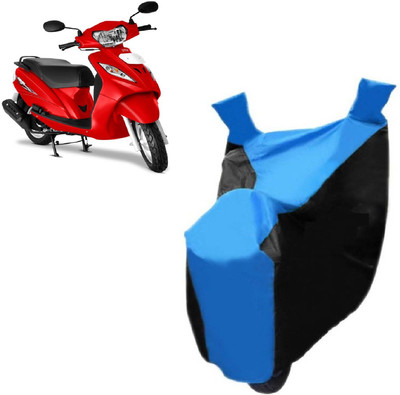 Auto Age Two Wheeler Cover for TVS(Wego, Blue)