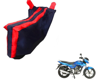 MOCKHE Two Wheeler Cover for Bajaj(Black, Red)