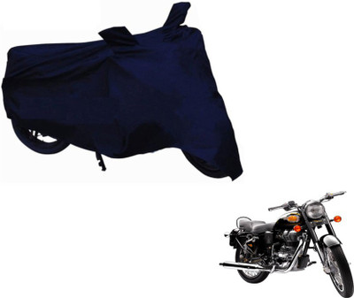 MOCKHE Two Wheeler Cover for Royal Enfield(Bullet 500, Blue)