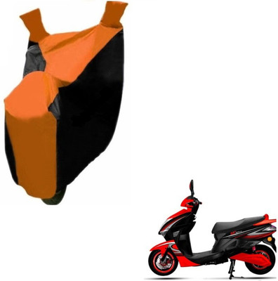 Flipkart SmartBuy Two Wheeler Cover for Kinetic(Nova, Black, Orange)