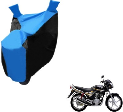 MOCKHE Two Wheeler Cover for Yamaha(Libero, Black, Blue)