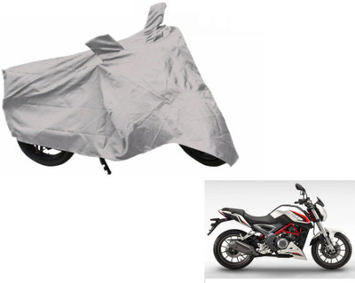 MOCKHE Two Wheeler Cover for DSK Benelli(TNT 25, Silver)