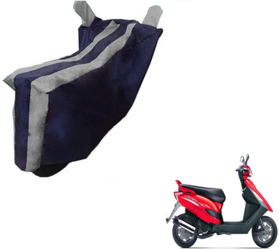 MOCKHE Two Wheeler Cover for Bajaj(Black, Silver)