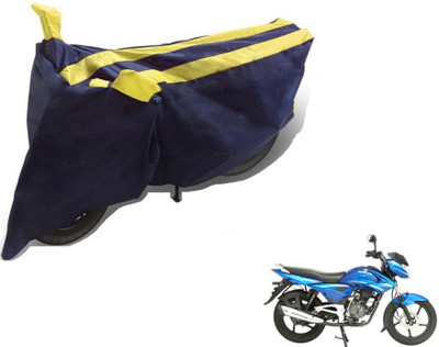 MOCKHE Two Wheeler Cover for Bajaj(Black, Yellow)