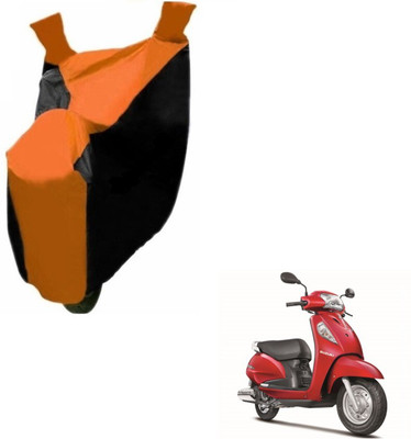 MOCKHE Two Wheeler Cover for Suzuki(Access SE, Black, Orange)