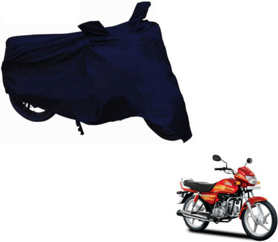 MOCKHE Two Wheeler Cover for Hero(CD deluxe, Blue)