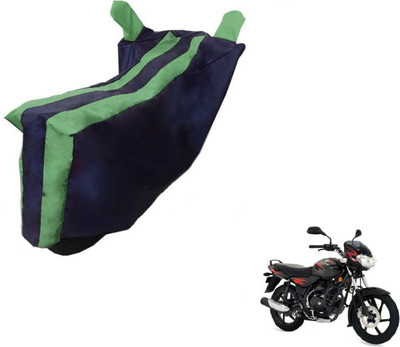 MOCKHE Two Wheeler Cover for Bajaj(Discover, Black, Green)