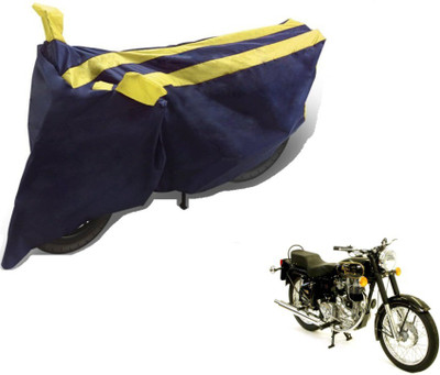 MOCKHE Two Wheeler Cover for Royal Enfield(Bullet 350, Black, Yellow)