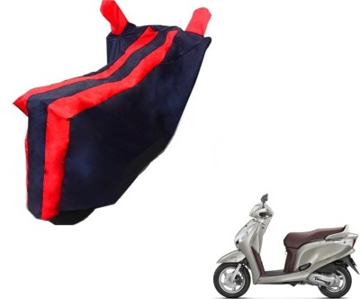 MOCKHE Two Wheeler Cover for Honda(Aviator, Black, Red)