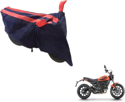 MOCKHE Two Wheeler Cover for Ducati(Scrambler, Black, Orange)