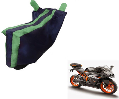 Flipkart SmartBuy Two Wheeler Cover for KTM(RC 200, Black, Green)
