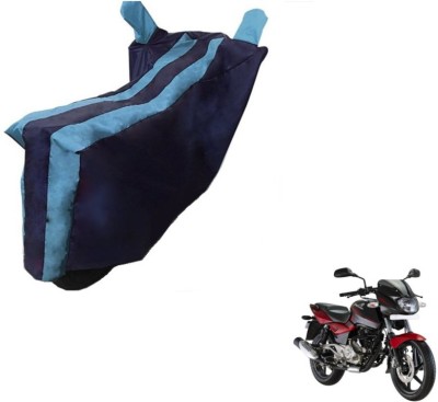 Flipkart SmartBuy Two Wheeler Cover for Bajaj(Pulsar 180 DTS-i, Black, Blue)