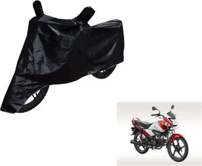 MOCKHE Two Wheeler Cover for Hero(Splendor I Smart, Black)