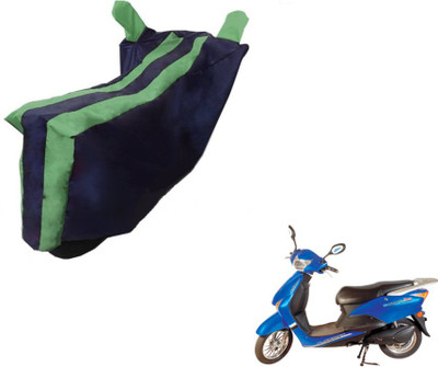 Flipkart SmartBuy Two Wheeler Cover for Hero(E Scoot, Black, Green)