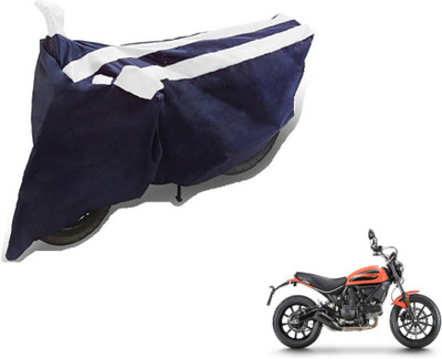Flipkart SmartBuy Two Wheeler Cover for Ducati(Scrambler, Black, White)
