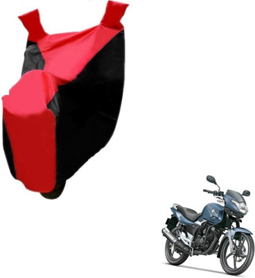 MOCKHE Two Wheeler Cover for Suzuki(GS 150R, Black, Red)