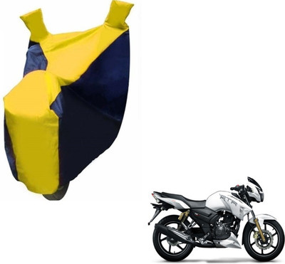 MOCKHE Two Wheeler Cover for TVS(Apache RTR 180, Black, Yellow)