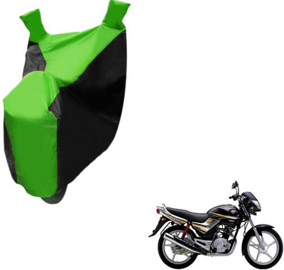 MOCKHE Two Wheeler Cover for Yamaha(Libero, Black, Green)
