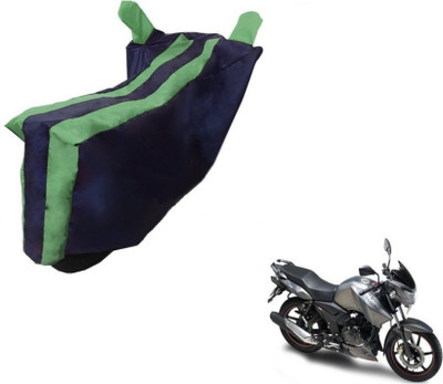 Flipkart SmartBuy Two Wheeler Cover for TVS(Apache, Black, Green)