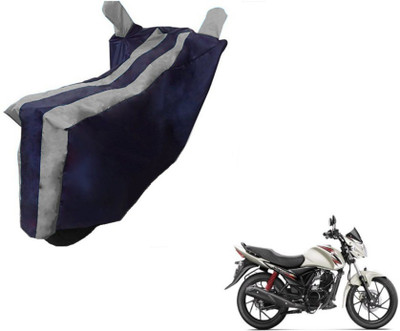 MOCKHE Two Wheeler Cover for Suzuki(Sling Shot, Black, Silver)