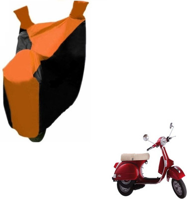 MOCKHE Two Wheeler Cover for LML(Star Euro, Black, Orange)
