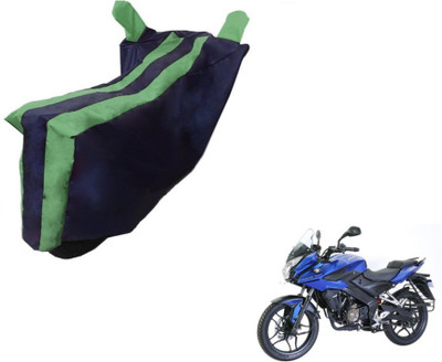Flipkart SmartBuy Two Wheeler Cover for Bajaj(Pulsar AS 150, Black, Green)
