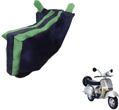 MOCKHE Two Wheeler Cover for Bajaj(Black, Green)