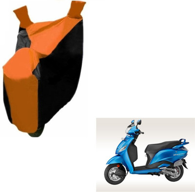 MOCKHE Two Wheeler Cover for Hero(Maestro, Black, Orange)