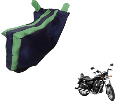 MOCKHE Two Wheeler Cover for Royal Enfield(Thunderbird 350, Black, Green)