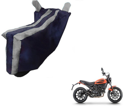 Flipkart SmartBuy Two Wheeler Cover for Ducati(Scrambler, Black, Silver)