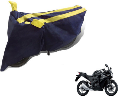 MOCKHE Two Wheeler Cover for Honda(CBR 150R, Black, Yellow)