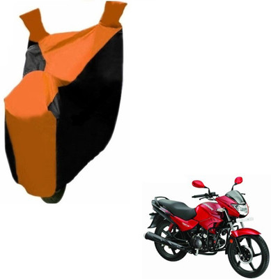 Flipkart SmartBuy Two Wheeler Cover for Hero(Glamour FI, Black, Orange)