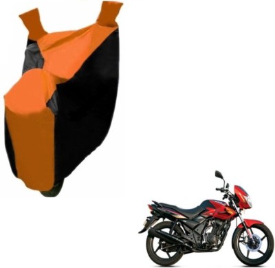 Flipkart SmartBuy Two Wheeler Cover for TVS(Flame DS 125, Black, Orange)