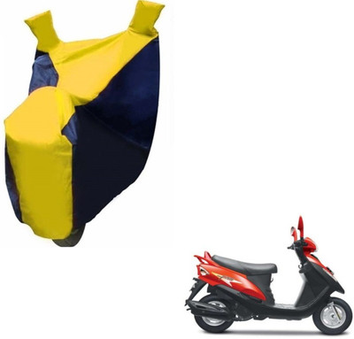 MOCKHE Two Wheeler Cover for Mahindra(Flyte, Black, Yellow)