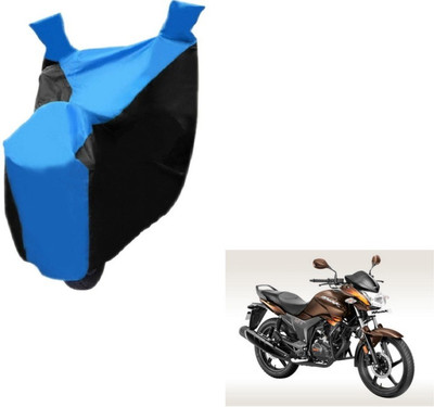 MOCKHE Two Wheeler Cover for Hero(Hunk, Black, Blue)