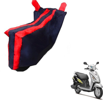 Flipkart SmartBuy Two Wheeler Cover for Suzuki(Swish, Black, Red)