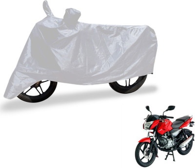 MOCKHE Two Wheeler Cover for Bajaj(Pulsar 135 LS DTS-i, Silver)
