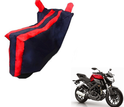 MOCKHE Two Wheeler Cover for Suzuki(Gixxer, Black, Red)