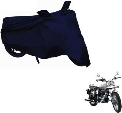 MOCKHE Two Wheeler Cover for Royal Enfield(Electra Delux, Blue)