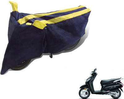 MOCKHE Two Wheeler Cover for Honda(Activa 125, Black, Yellow)