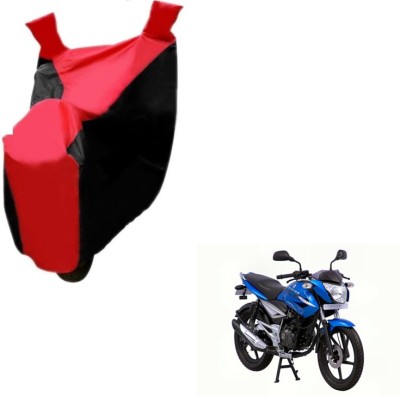 Flipkart SmartBuy Two Wheeler Cover for Bajaj(XCD 125cc, Black, Red)