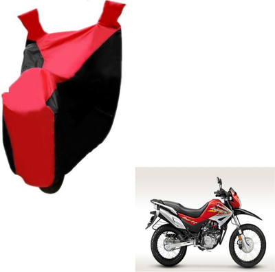 MOCKHE Two Wheeler Cover for Hero(Impulse, Black, Red)