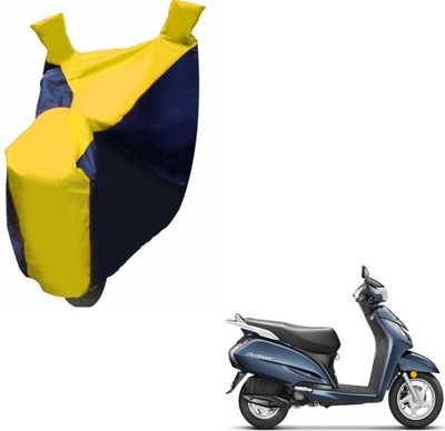 MOCKHE Two Wheeler Cover for Honda(Activa 3G, Black, Yellow)