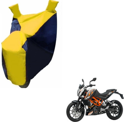 MOCKHE Two Wheeler Cover for KTM(Duke 390, Black, Yellow)