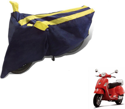 Flipkart SmartBuy Two Wheeler Cover for Piaggio(Vespa LX, Black, Yellow)