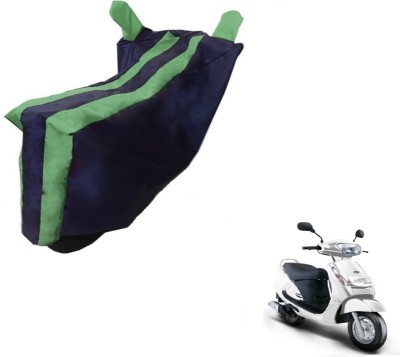 MOCKHE Two Wheeler Cover for Mahindra(Duro DZ, Black, Green)