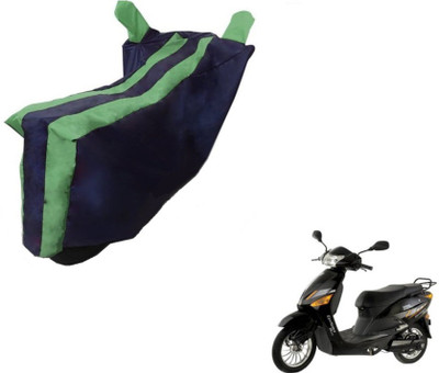 MOCKHE Two Wheeler Cover for Hero(Electric Zippy, Black, Green)