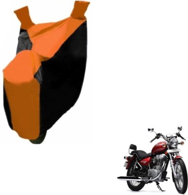 MOCKHE Two Wheeler Cover for Royal Enfield(Thunderbird 500, Black, Orange)