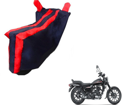 MOCKHE Two Wheeler Cover for Bajaj(Avenger 220 Street, Black, Red)