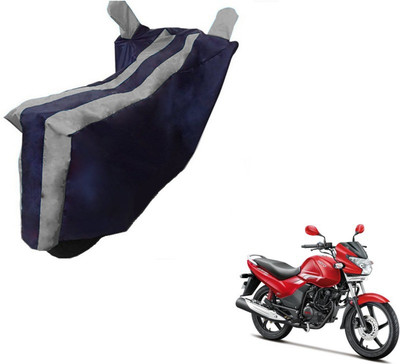 MOCKHE Two Wheeler Cover for Hero(Achiever, Black, Silver)